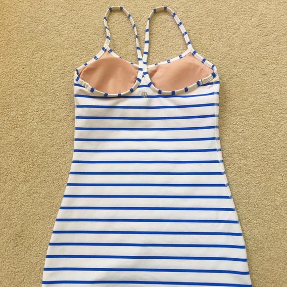 Lululemon Power Y Deauville Stripe Pipe Dream Blue - Picture 3 of 5